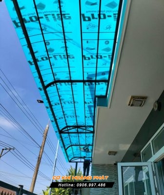 Làm mái nhựa poly lấy sáng tại quận Tân Phú