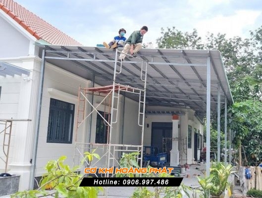 Làm mái tôn tại Bến Cát Bình Dương