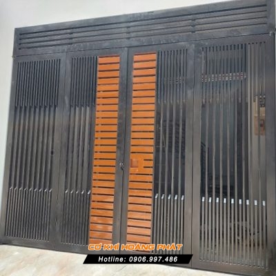 Làm Cửa Cổng Sắt 4 Cánh Tại Thuận An