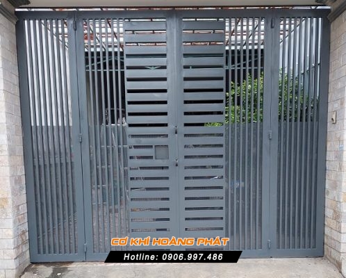 Làm cửa cổng sắt 4 cánh tại Thuận An