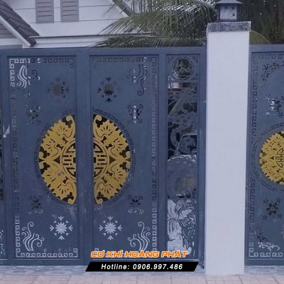 Thi công cửa cổng sắt CNC Tại Bến Cát