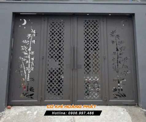 Thi công cửa cổng sắt CNC Tại Bến Cát