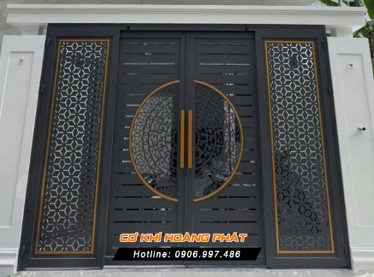 Thi công cửa cổng sắt CNC Tại Bến Cát