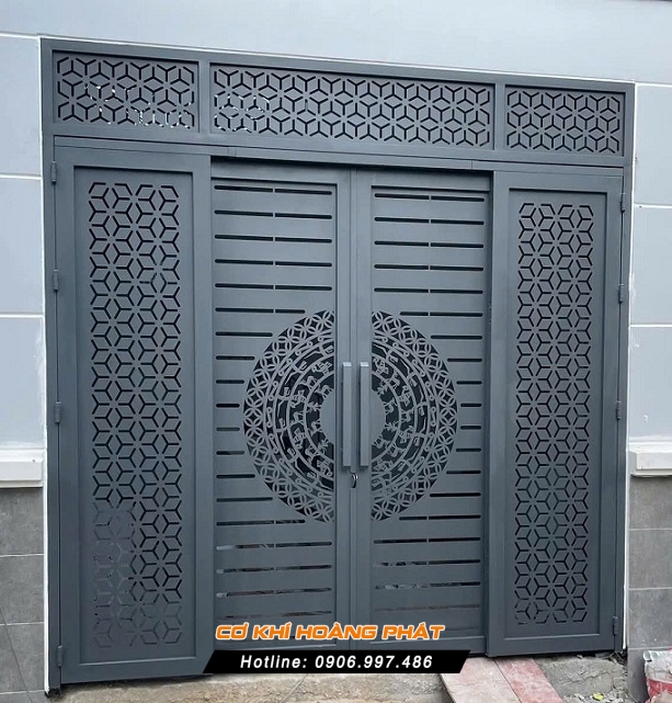 báo giá cửa cổng sắt trượt quay