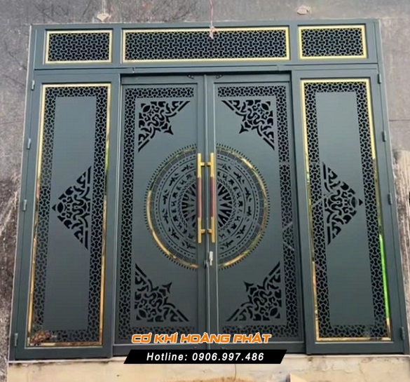 Làm cửa cổng sắt trượt quay tại Đồng Nai