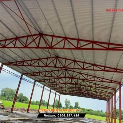 Thi công mái tôn tại Bàu Bàng TPHCM